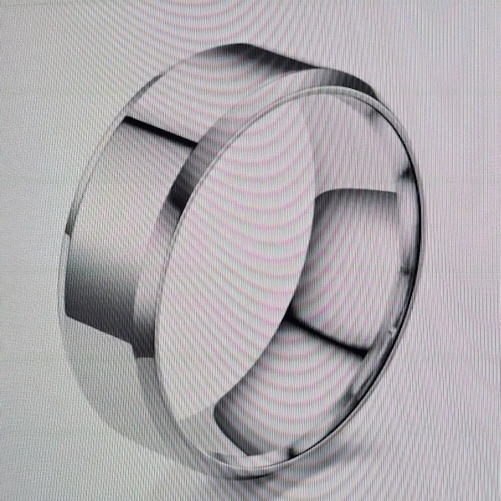 Fashion Solid Color Stainless Stee Band Ring size. 9 Men's Color silver (US)